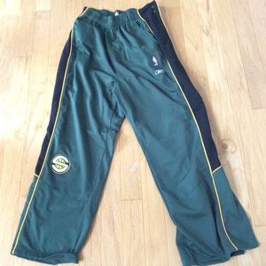Authentic NBA Warmup TearAway Pants Seattle Sonics